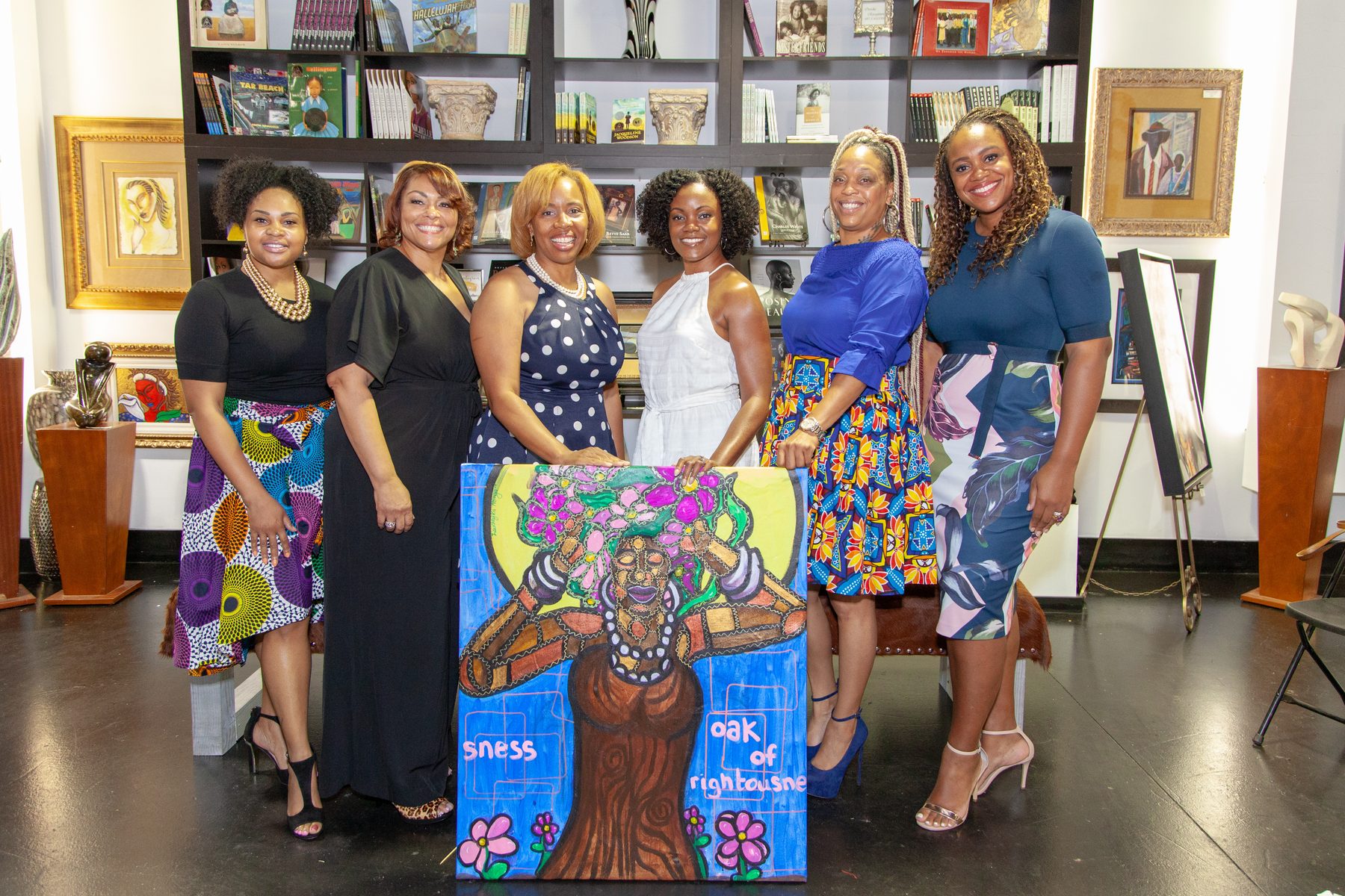Women who gathered to tell the truth together, standing before the Oak of Righteousness